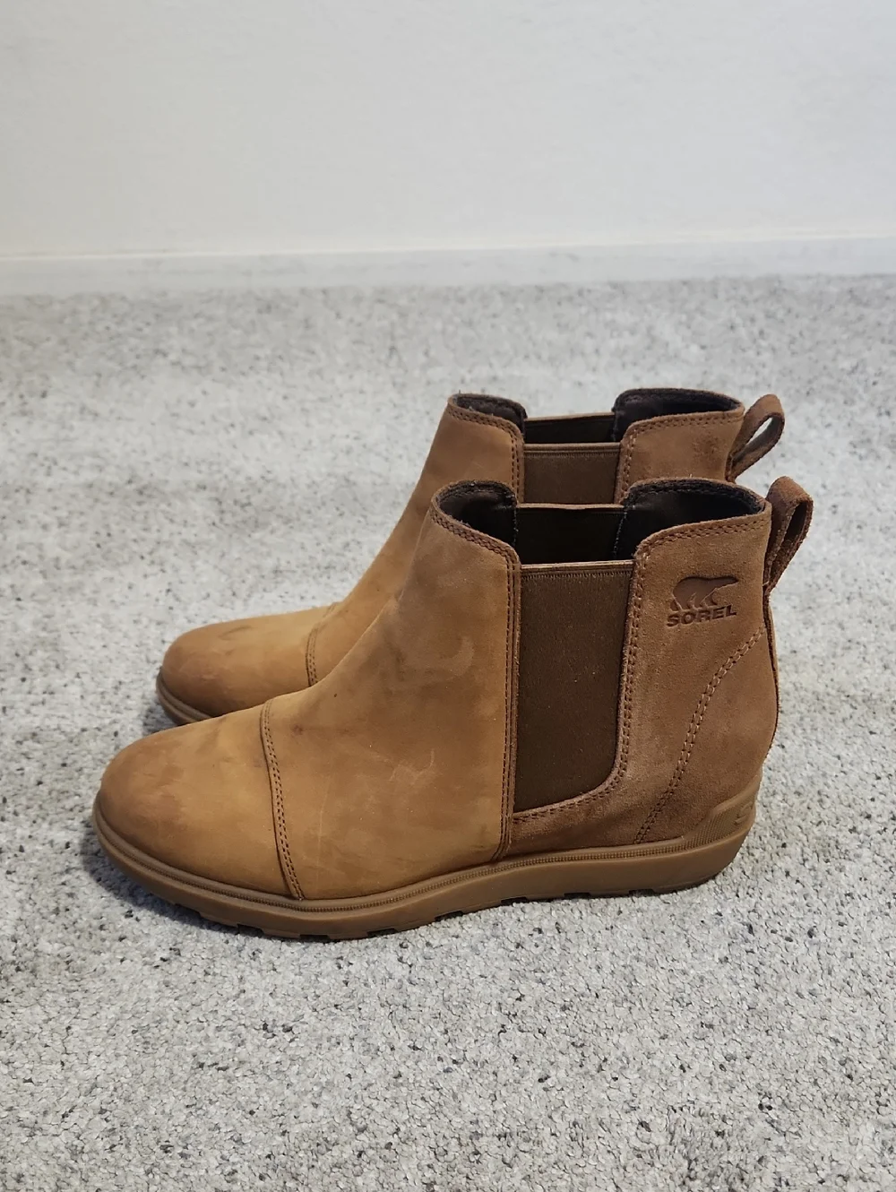 Sorel Evie II Chelsea Boot in Taffy Brown Size 10